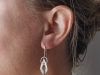 Boucles kodé, boucles d’oreilles en argent fait main par Maryjou