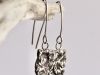 Boucles Fracta, boucles d’oreilles en argent fait main par Maryjou — vue 3
