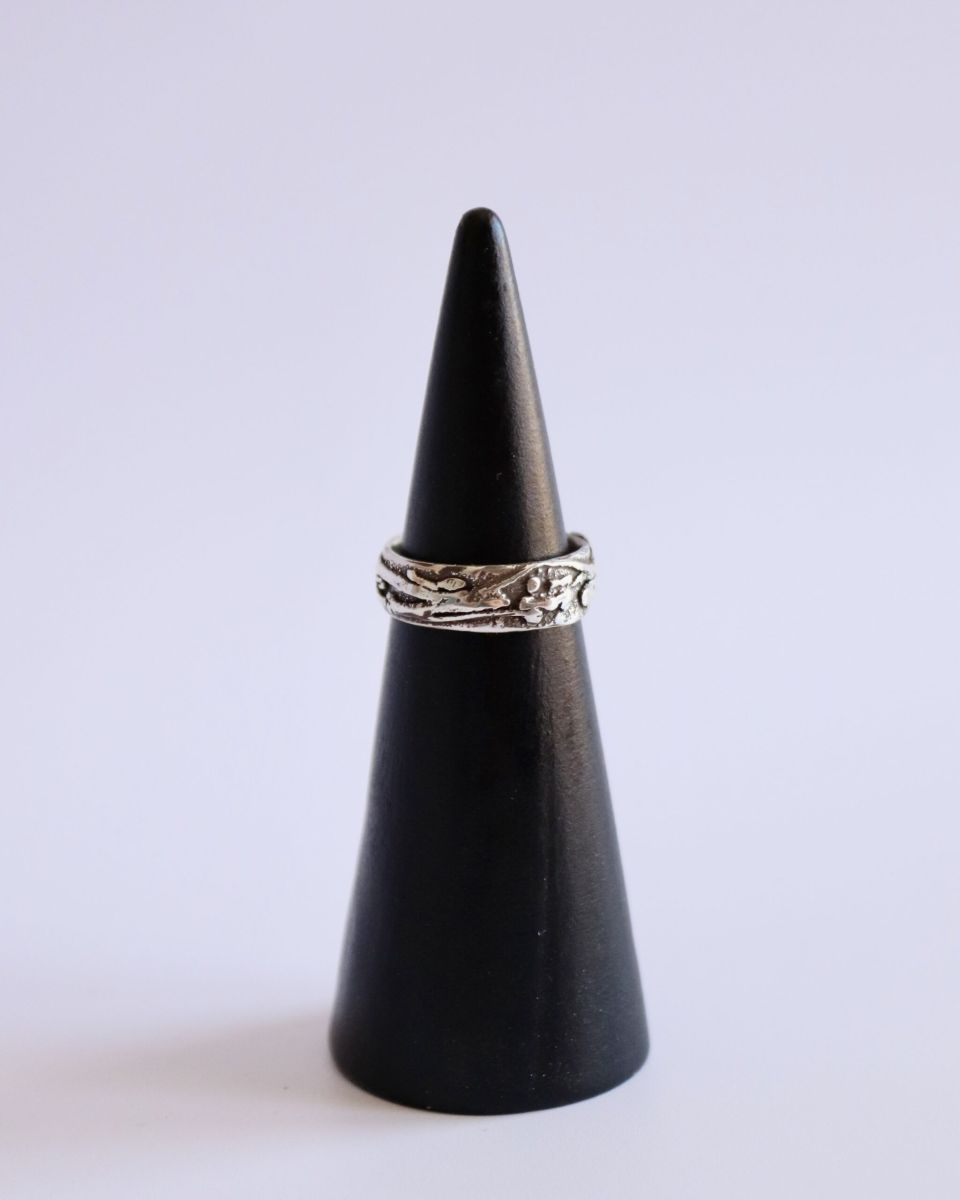 Bague racyne, bague en argent fait main par Maryjou — vue 4