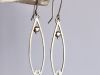 Boucles Elyan, boucles d’oreilles en argent fait main par Maryjou — vue 3