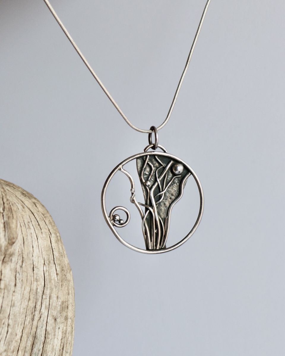 Pendentif Lyane, pendentif en argent fait main par Maryjou