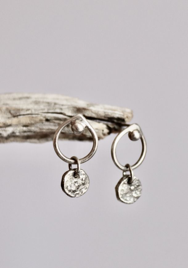 Boucles sentiers 8 Boucles Tygout, boucles d’oreilles en argent fait main par Maryjou — vue 3