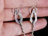 Boucles kodé, boucles d’oreilles en argent fait main par Maryjou — vue 4