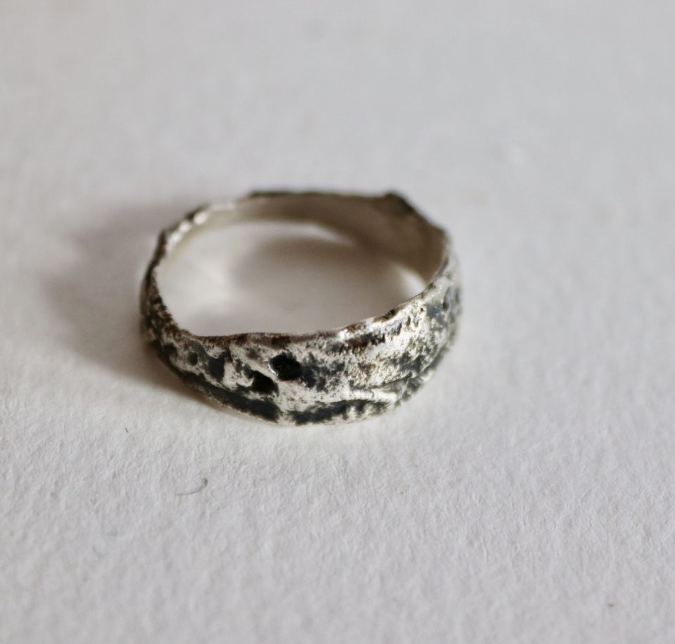 Bague meteor, bague en argent fait main par Maryjou — vue 4