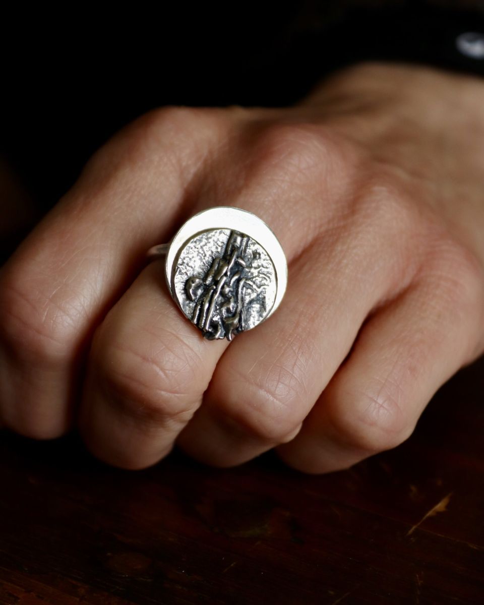 Bague bouquet, bague en argent fait main par Maryjou — vue 3