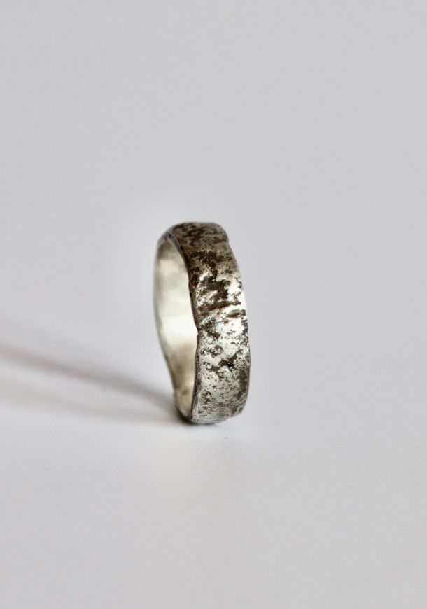 Bague l'Yrrégulière, bague en argent fait main par Maryjou