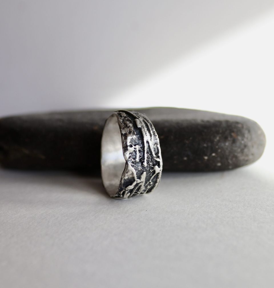 Bague lyane, bague en argent fait main par Maryjou — vue 4