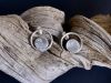 Boucles orbite, boucles d’oreilles en argent fait main par Maryjou