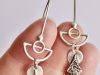 Boucles Naya, boucles d’oreilles en argent fait main par Maryjou — vue 4