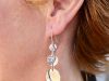 Boucles Lunes, boucles d’oreilles en argent fait main par Maryjou — vue 6