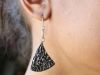 Boucles méandres, boucles d’oreilles en argent fait main par Maryjou — vue 6