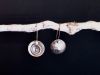 Boucles reversibles Ondes, boucles réversibles en argent fait main par Maryjou — vue 2