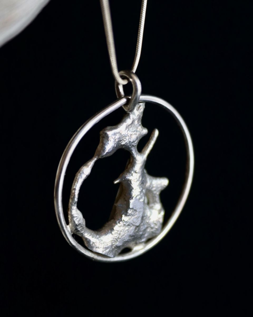 Pendentif songe, pendentif en argent fait main par Maryjou — vue 3