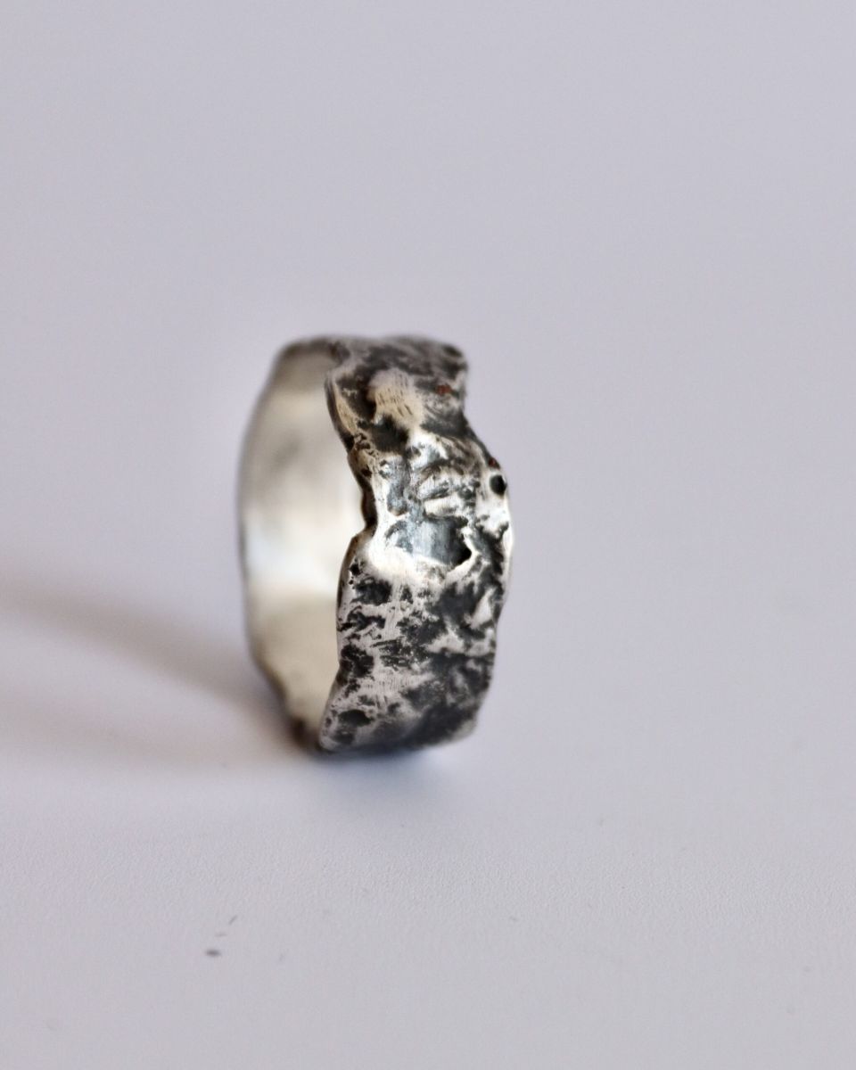 Bague Roc, bague en argent fait main par Maryjou — vue 4
