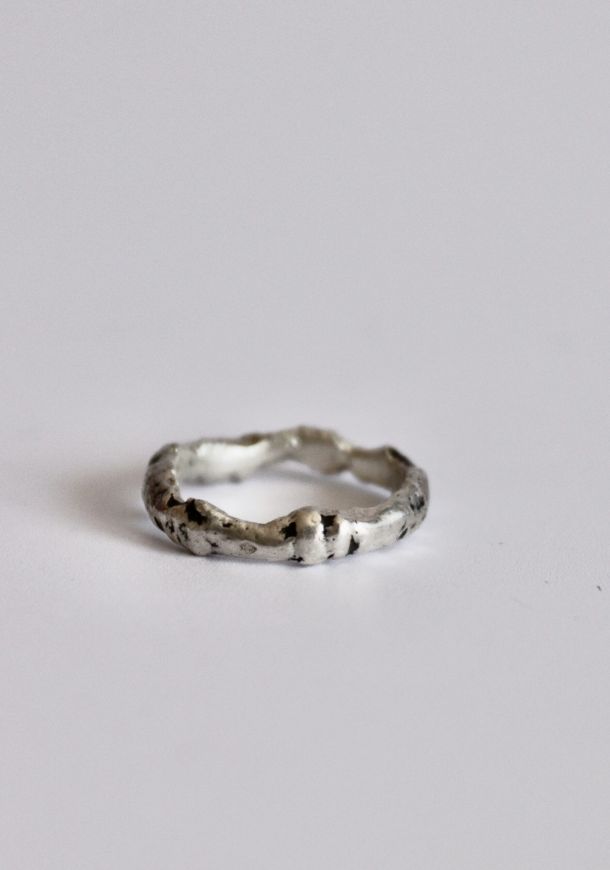 Bague Lelyane 3, bague en argent fait main par Maryjou