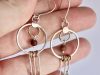 Boucles Silaya, boucles d’oreilles en argent fait main par Maryjou — vue 5