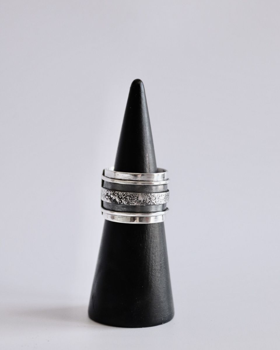 Bague tellure, bague en argent fait main par Maryjou — vue 4