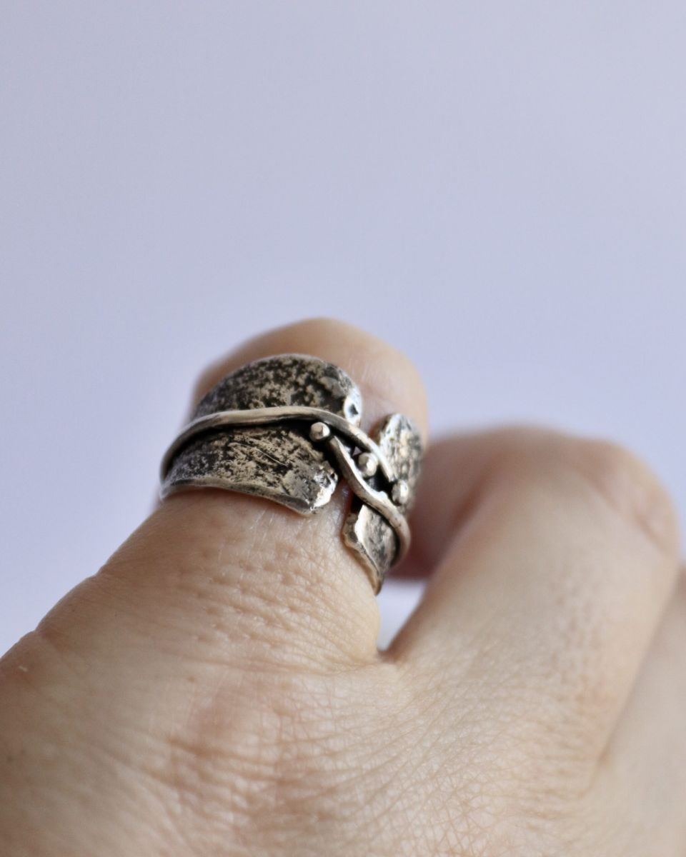 Bague éclat, bague en argent fait main par Maryjou — vue 6