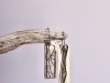 Boucles reversibles empreintes, boucles réversibles en argent fait main par Maryjou