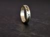 Bague diagonale, bague en argent fait main par Maryjou — vue 2