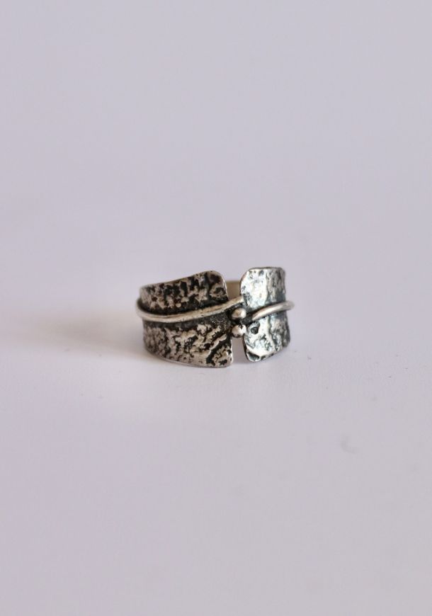 Bague réticulée, bague en argent fait main par Maryjou