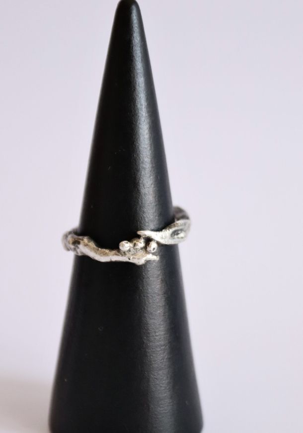 Bague Lelyane, bague en argent fait main par Maryjou