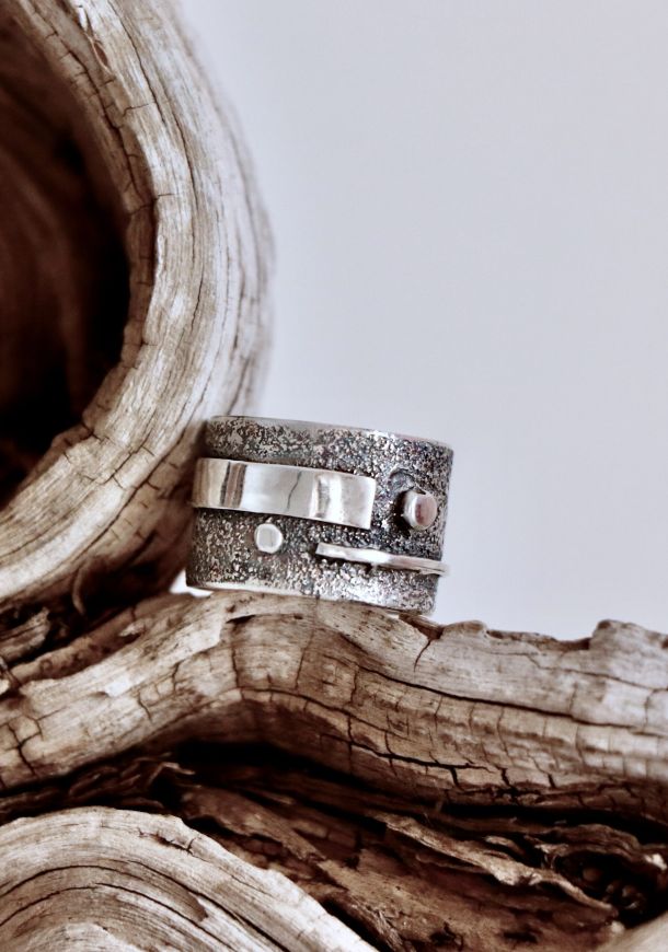 Bague Lynea, bague en argent fait main par Maryjou