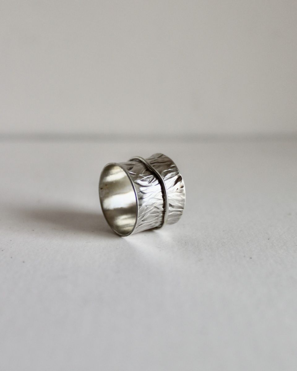 Bague évasée, bague en argent fait main par Maryjou — vue 6