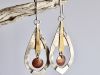 Boucles Naïor, boucles d’oreilles en argent fait main par Maryjou — vue 4