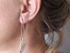 Boucles Sevelis, boucles d’oreilles en argent fait main par Maryjou — vue 2