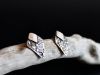 Boucles ozanges, boucles d’oreilles en argent fait main par Maryjou — vue 2