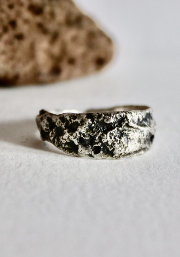 Bague meteor, bague en argent fait main par Maryjou