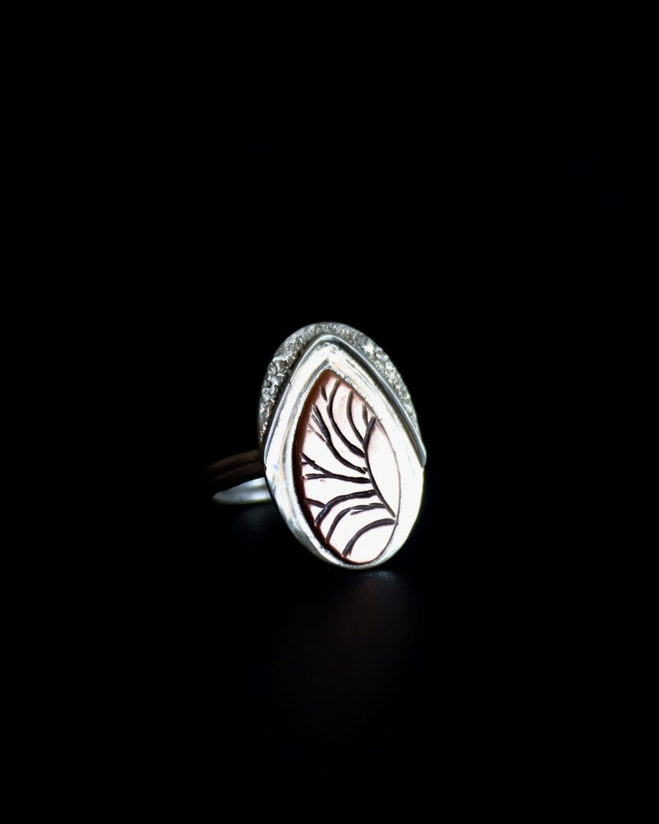Bague Orya, bague en argent fait main par Maryjou
