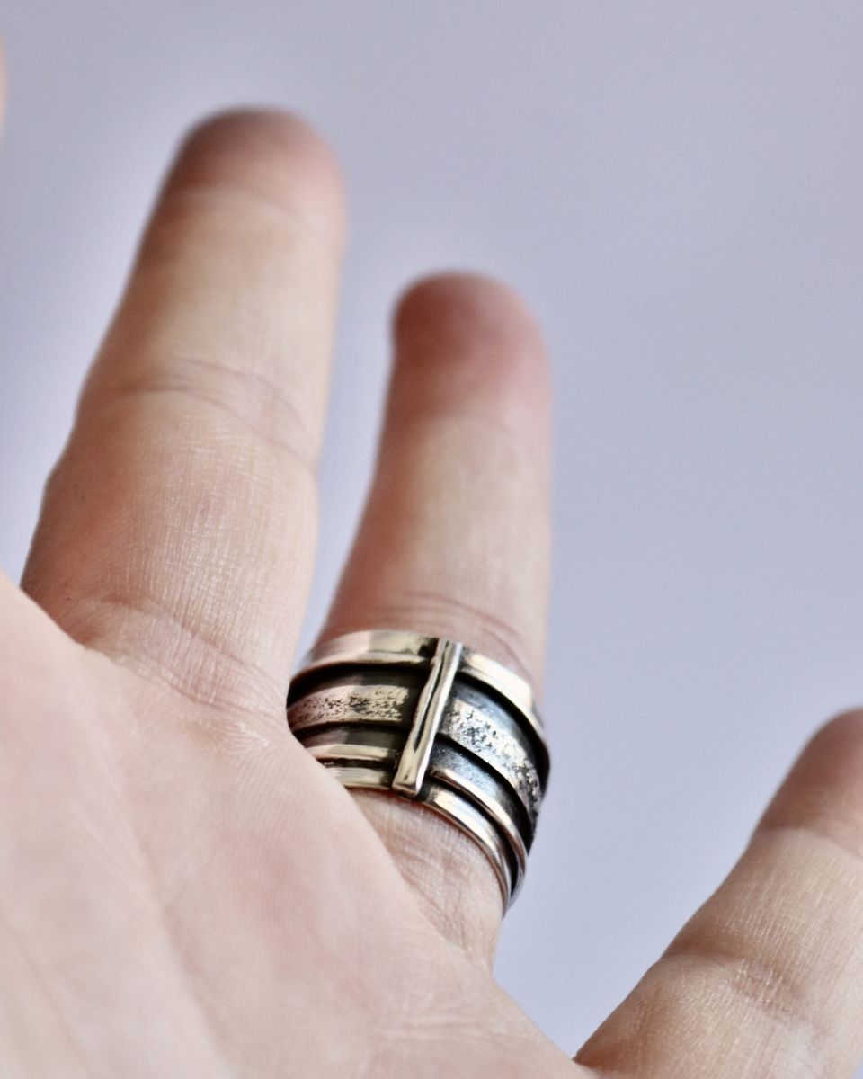 Bague tellure, bague en argent fait main par Maryjou — vue 6