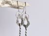 Boucles kodé, boucles d’oreilles en argent fait main par Maryjou — vue 3