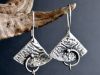 Boucles Orka, boucles d’oreilles en argent fait main par Maryjou — vue 4