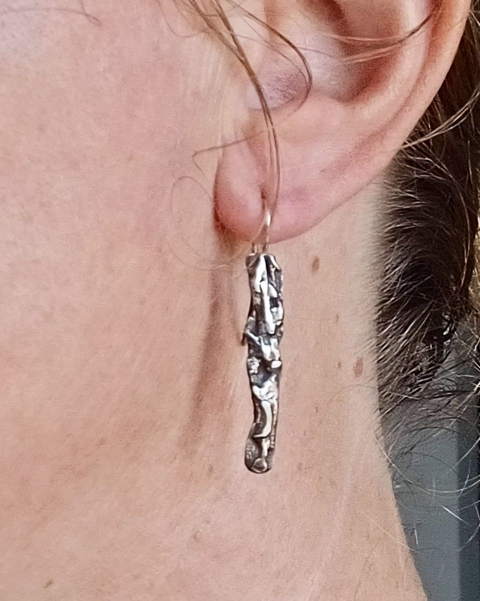 Boucles vestyge, boucles d’oreilles en argent fait main par Maryjou
