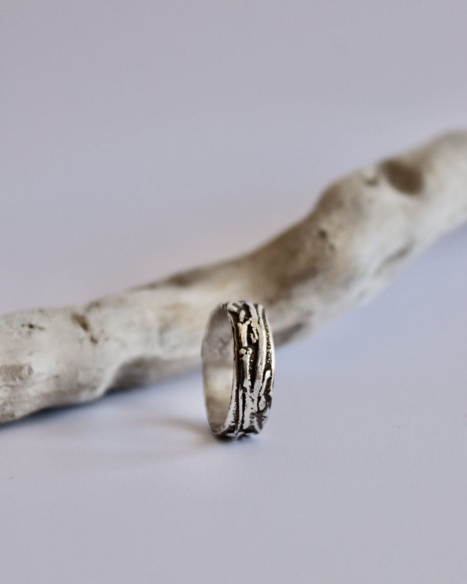Bague racyne, bague en argent fait main par Maryjou — vue 2