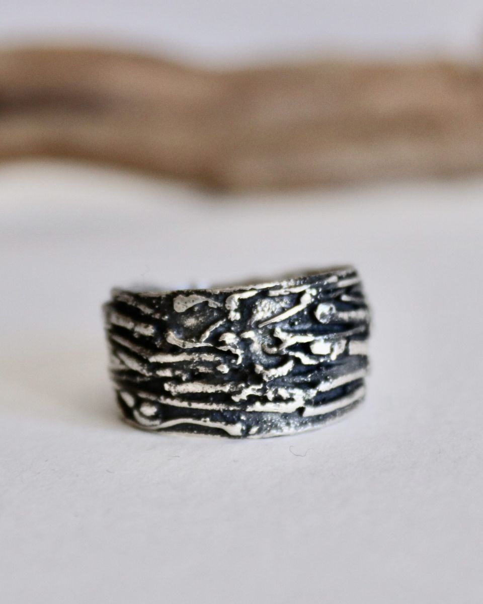 Bague lacy, bague en argent fait main par Maryjou — vue 2