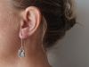 Boucles Fracta, boucles d’oreilles en argent fait main par Maryjou