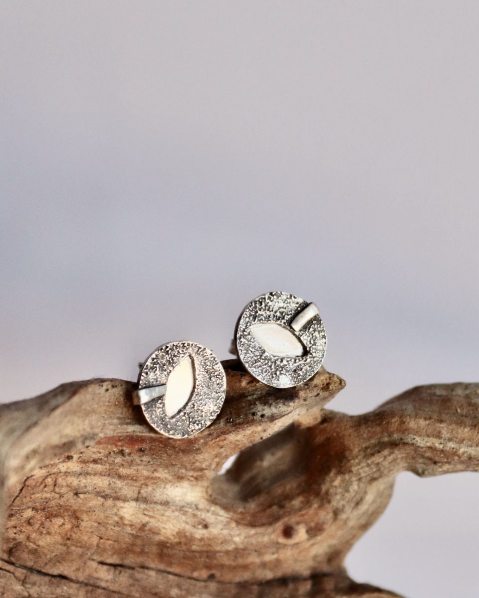 Boucles Mira, boucles d’oreilles en argent fait main par Maryjou — vue 3