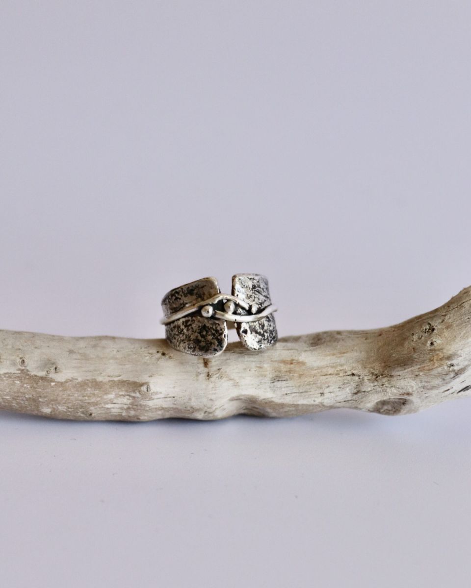 Bague éclat, bague en argent fait main par Maryjou — vue 5