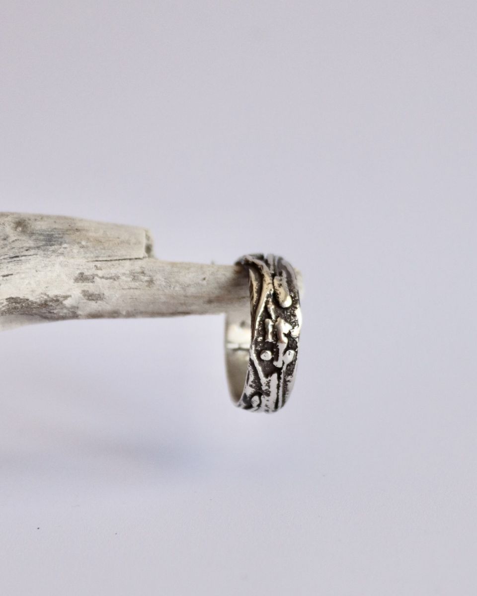 Bague racyne, bague en argent fait main par Maryjou — vue 3