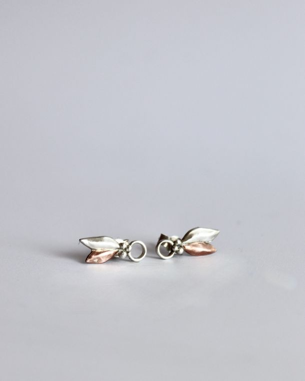 Boucles Orilys, boucles d’oreilles en argent fait main par Maryjou