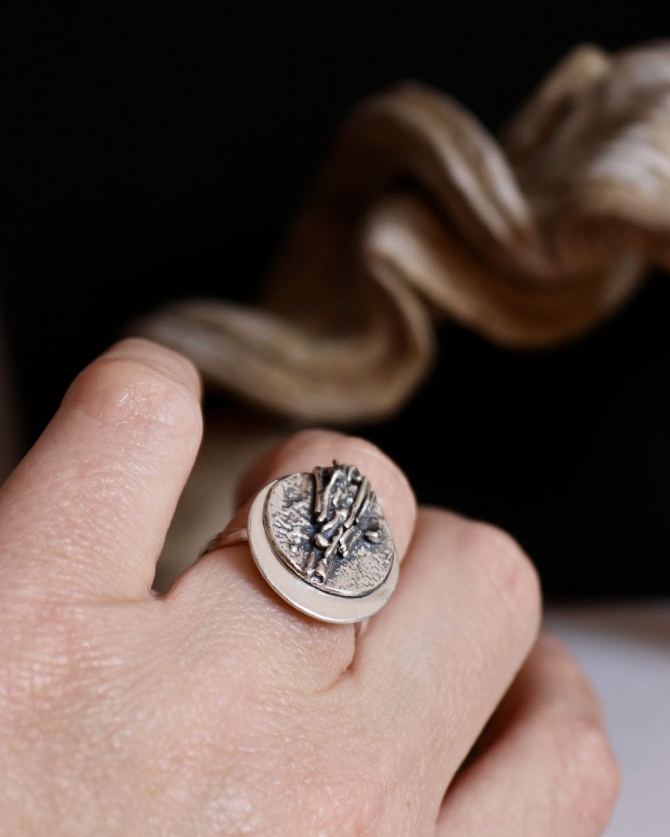 Bague bouquet, bague en argent fait main par Maryjou — vue 4