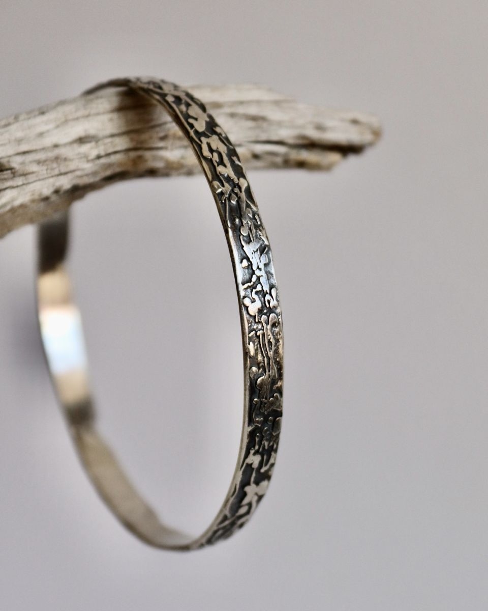 Bracelet parchemin, bracelet en argent fait main par Maryjou — vue 7