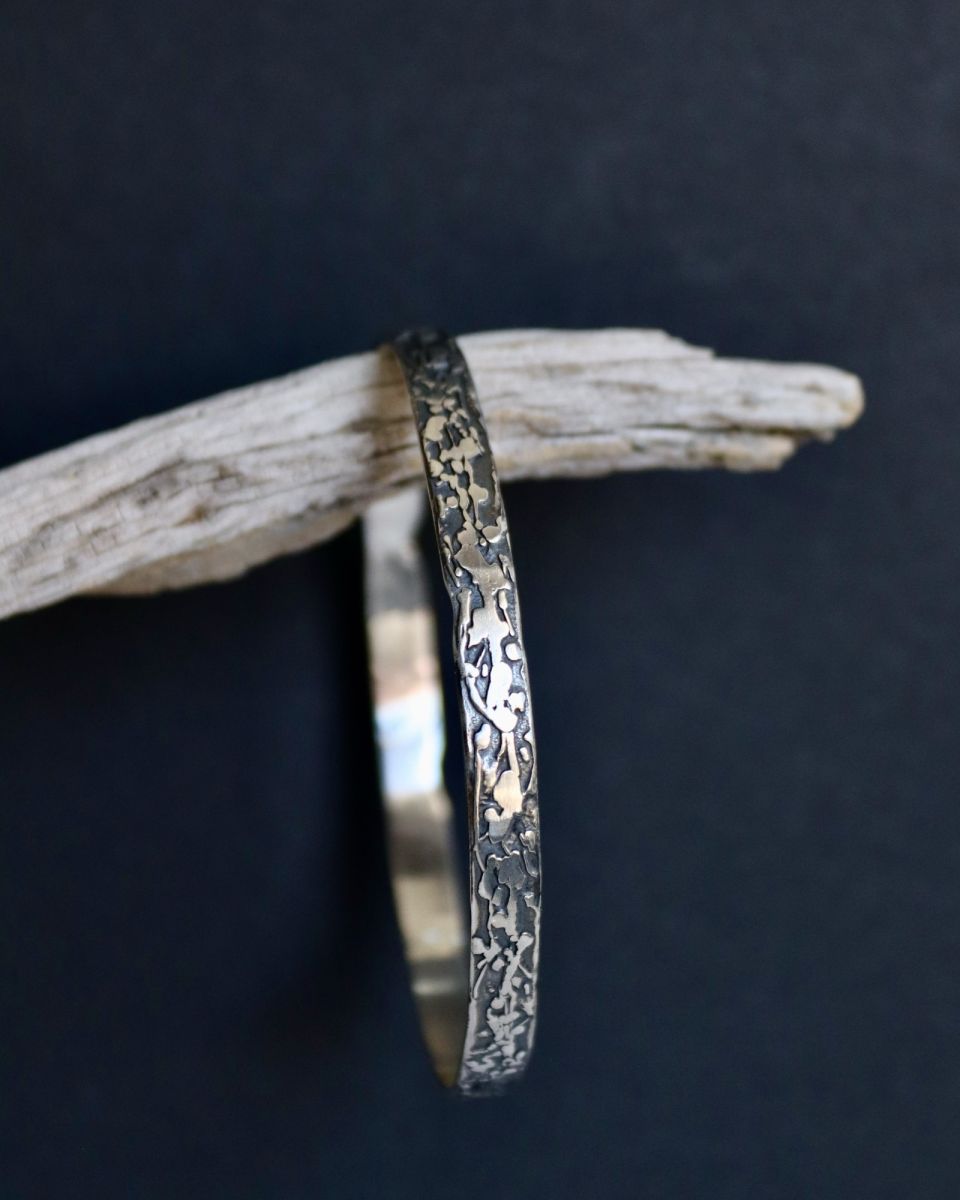 Bracelet parchemin, bracelet en argent fait main par Maryjou — vue 5