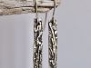 Boucles verticales, boucles d’oreilles en argent fait main par Maryjou — vue 3
