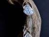 Boucles hybrides éventail, boucles d’oreilles en argent fait main par Maryjou — vue 2