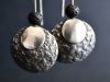 Boucles Tellura, boucles d’oreilles en argent fait main par Maryjou — vue 3